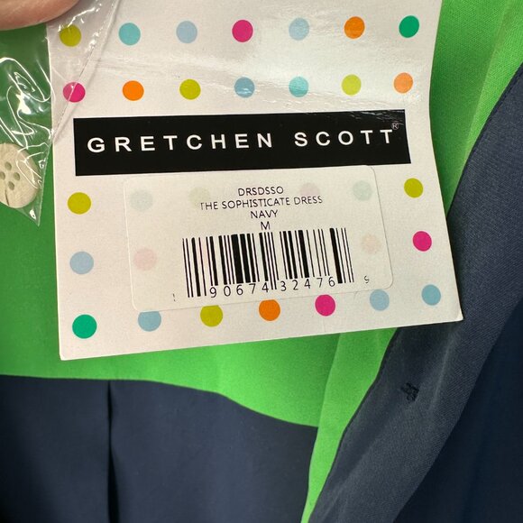 Gretchen Scott The Sophisticate Dress Silky Heaven Navy Sz 10 NWT - Picture 13 of 16